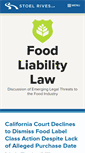 Mobile Screenshot of foodliabilitylaw.com