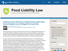 Tablet Screenshot of foodliabilitylaw.com